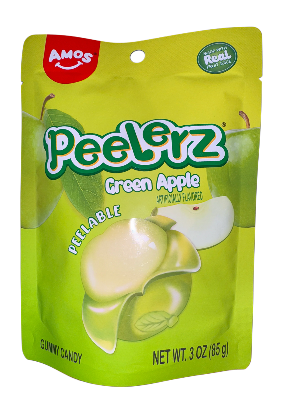 Amos Peelerz Gummy Green Apple 85G - U.S Edition - www.Shopthatapp.com