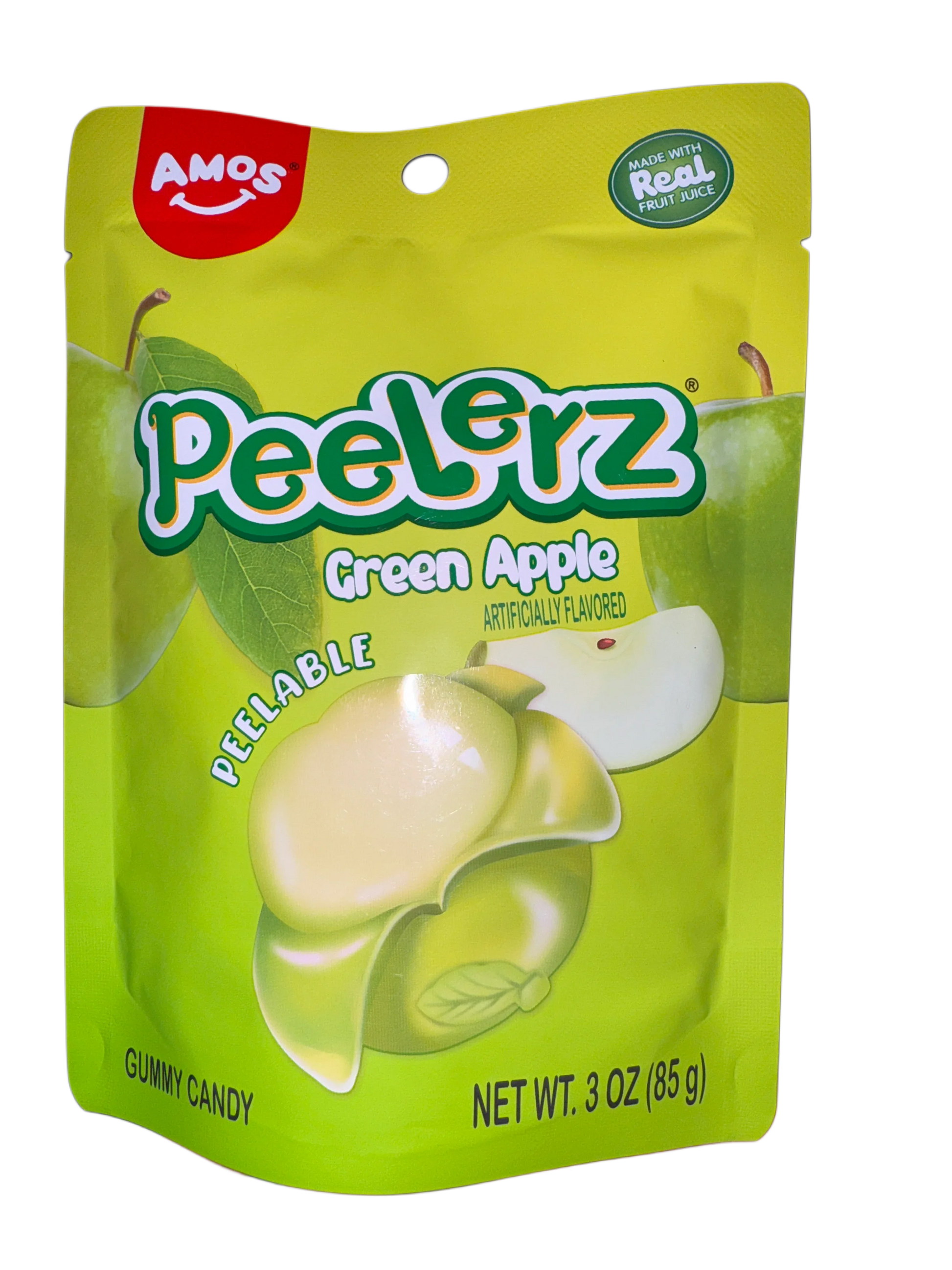 Amos Peelerz Gummy Green Apple 85G - U.S Edition - www.Shopthatapp.com