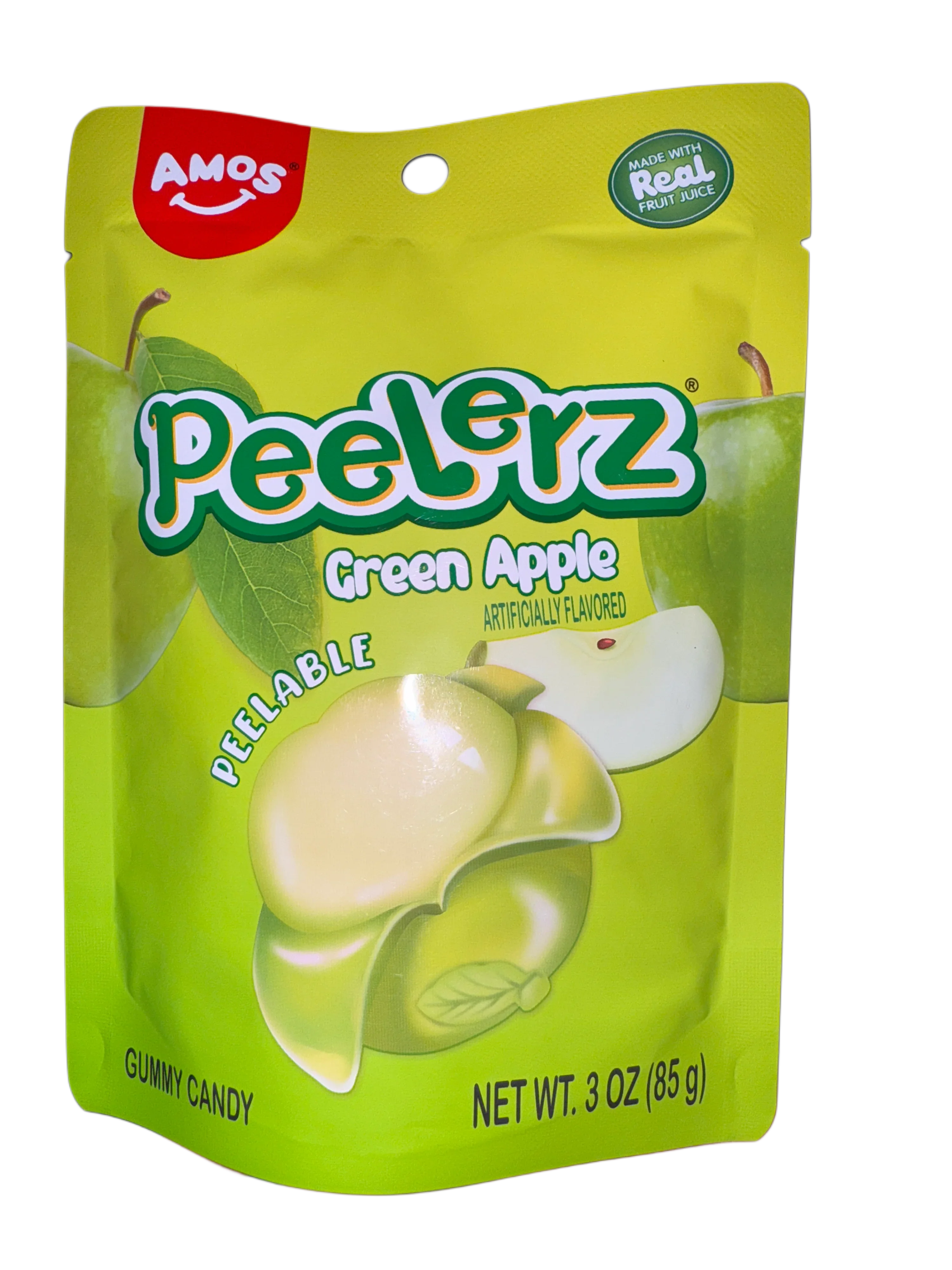 Amos Peelerz Gummy Green Apple 85G - U.S Edition - www.Shopthatapp.com