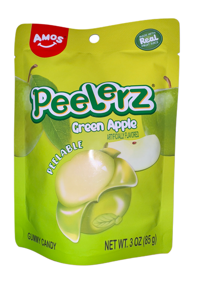 Amos Peelerz Gummy Green Apple 85G - U.S Edition - www.Shopthatapp.com