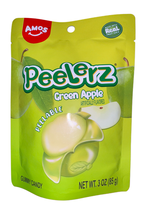 Amos Peelerz Gummy Green Apple 85G - U.S Edition - www.Shopthatapp.com
