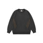 Retro plain Round Neck Pullover Sweater top For Men - www.Shopthatapp.com