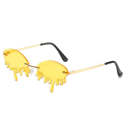 Sunglasses Personality Tear-shaped Visor Glasses - www.Shopthatapp.com