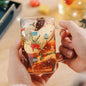 2024 Christmas Gift High Beauty Creative Cup Christmas Snowman Glass Cup High Temperature Resistant - www.Shopthatapp.com