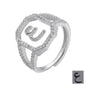 Fashion Micro Inlaid Zircon Arab Letters Ring for women - www.Shopthatapp.com