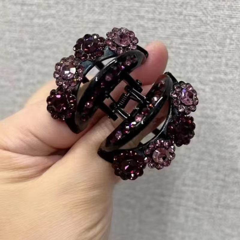 Rhinestone Barrettes High-end Flower Hair Clip - www.Shopthatapp.com