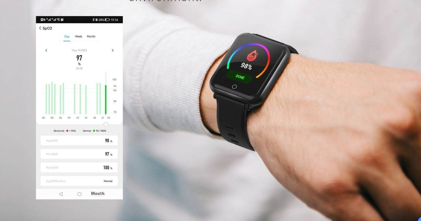 Glucose Blood Oxygen Health Monitoring Multi-sport Mode Smart Watch - www.Shopthatapp.com