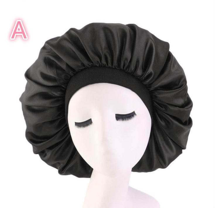 Beauty print Satin Silk Hair Bonnet for sleeping - www.Shopthatapp.com