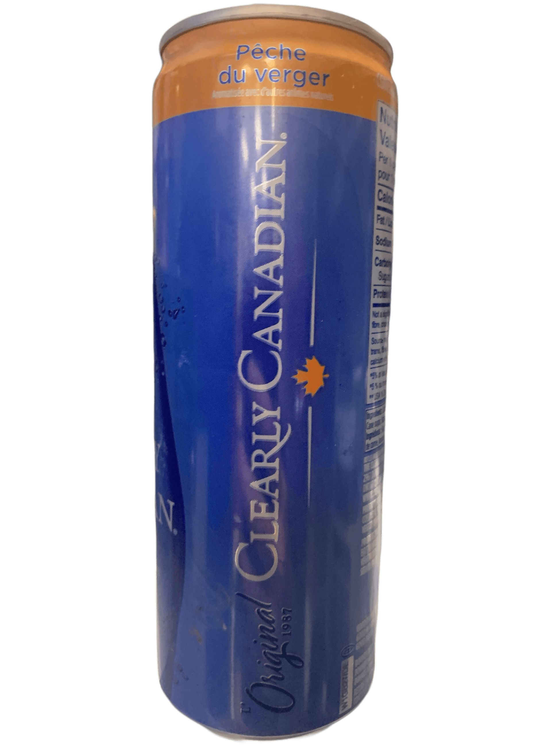 Clearly Canadian Sparkling Orchard Peach Cans 355ML - Canadian Edition - www.Shopthatapp.com