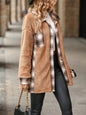 Plaid Woolen Coat Fashion Lapel Single-breasted Mid-length Coat Women's Clothing - www.Shopthatapp.com