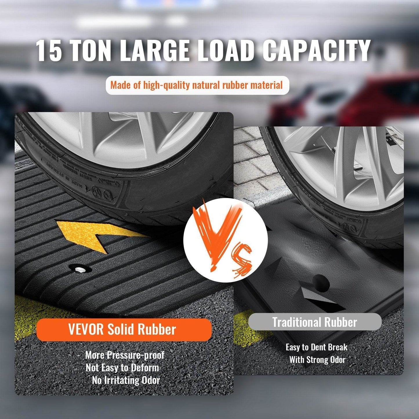 Upgraded Rubber Threshold Ramp, 3.5 Rise Door Ramp With 1 Channel, Natural Rubber Car Ramp With Non-Slip Textured Surface, 33069 Lbs Load Capacity Curb Ramp For Wheelchair And Scooter - www.Shopthatapp.com