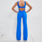 Hollow Back Workout Jumpsuit Sports Athleisure Yoga Wide Leg Jumpsuit - www.Shopthatapp.com