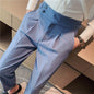 High-waisted Trousers Business Work Chinos trouser for men - www.Shopthatapp.com