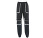 White Stripe Cargo Pants Women Trousers Pockets Patchwork Contrast Color High Waist Pants Hip Hop Capris - www.Shopthatapp.com