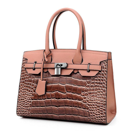 Trendy crocodile pattern Cooperate Work Handbag for Ladies - www.Shopthatapp.com