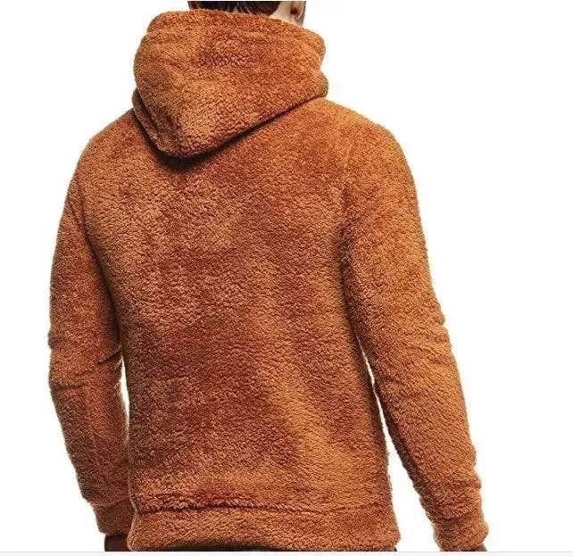 Autumn Winter Drawstring Fleece Hoodie Pullover for men - www.Shopthatapp.com