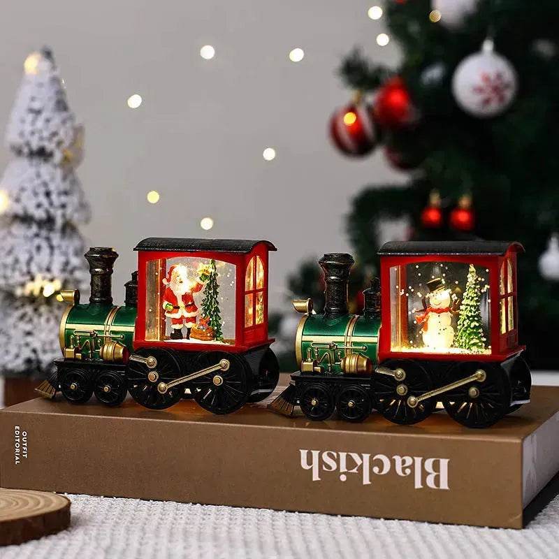 Christmas Gift Train Decoration Small Night Lamp - www.Shopthatapp.com