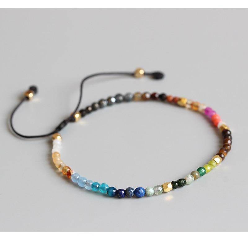 12 Constellation Lucky Stone 3MM Seven Chakra Bracelet - www.Shopthatapp.com