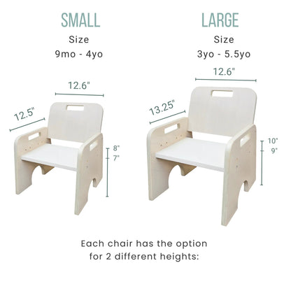 PAPAYA DOUBLE - Adjustable Montessori Table & Chair Set for Two - www.Shopthatapp.com