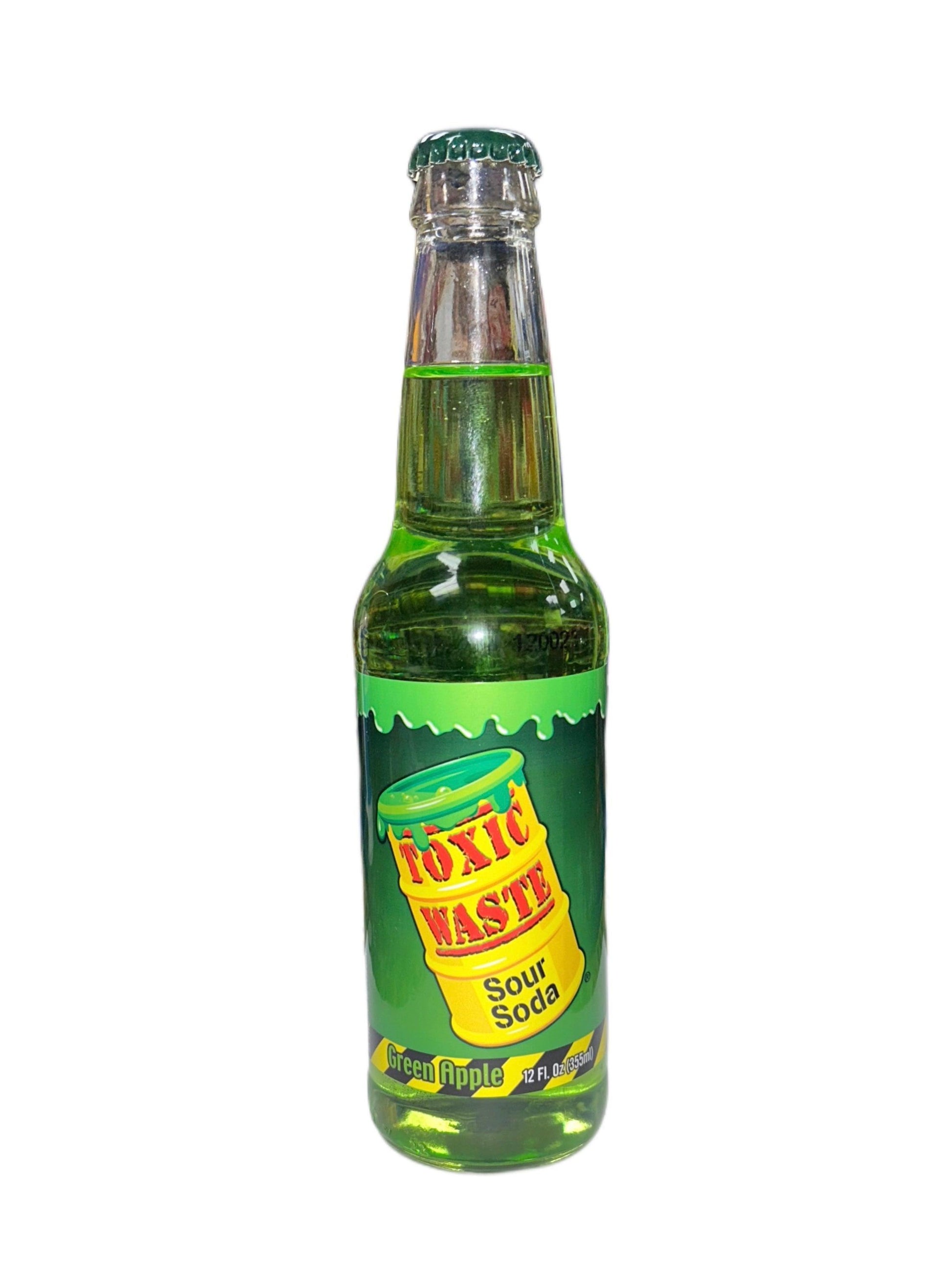 Toxic Waste Sour Soda Green Apple - 355ml - www.Shopthatapp.com