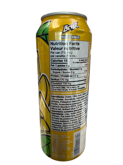 Brisk Mango Iced Tea Tall Can 710ML - U.S Edition - www.Shopthatapp.com