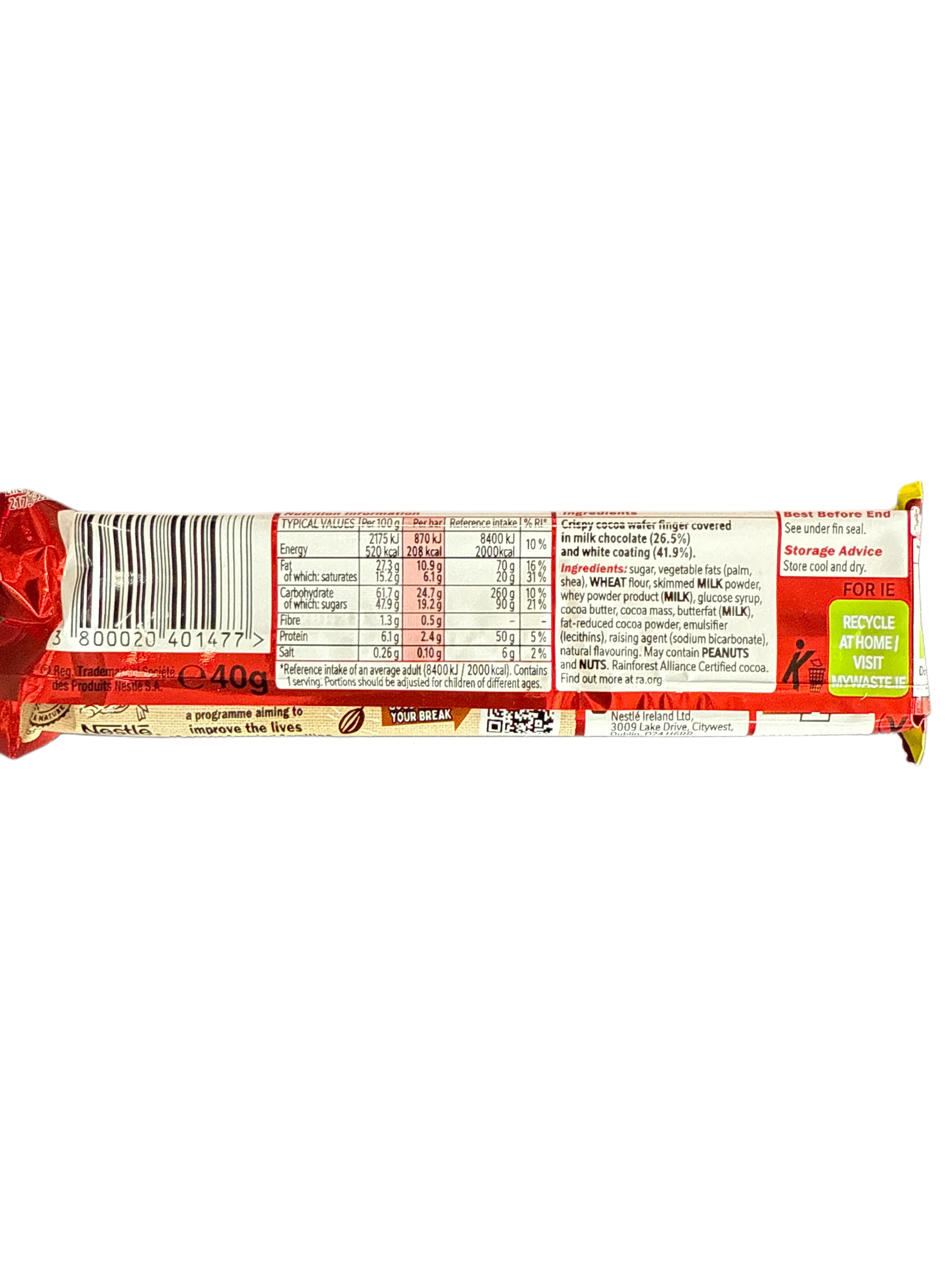 Kit Kat Chunky Funky Milk and White Chocolate mix with Cocoa Wafer 40G - U.K Edition - www.Shopthatapp.com