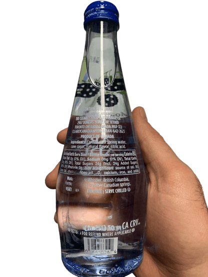 Clearly Canadian Sparkling Mountain Blackberry Bottle 325ML - Canadian Edition - www.Shopthatapp.com