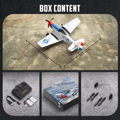 Volantex RC P51D 3CH RTF Airplane with Gyro – Beginner-Friendly RC Plane - www.Shopthatapp.com