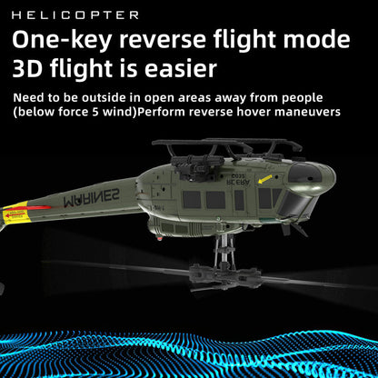 RC ERA C032 UH-1 Huey 6CH RC Helicopter with Smart Positioning & 3D Stunt Flight - www.Shopthatapp.com