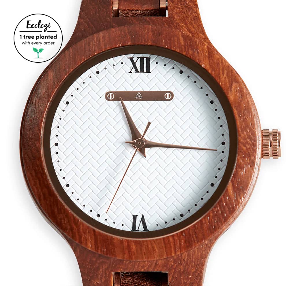 The Magnolia: Wood Watch for Women - www.Shopthatapp.com