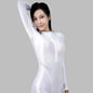 AMORESY Spandex Nylon Full Bodysuit Zentai with Cleavage Zipper Shinny Cosplay Jumpsuit - www.Shopthatapp.com