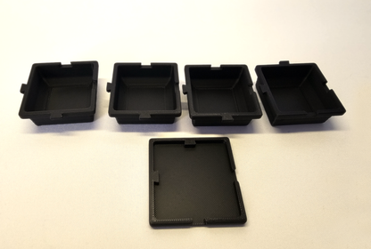 Tiny Stackable Trays (4 + cover) - www.Shopthatapp.com