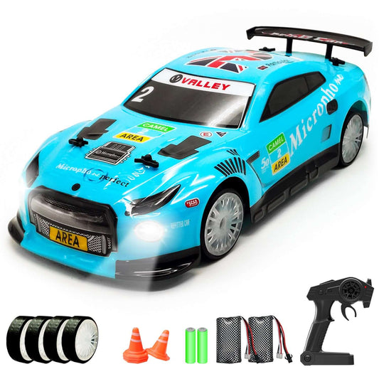 Racent Hochgeschwindigkeits-RC-Driftauto im Maßstab 1/14 mit LED-Leuchten