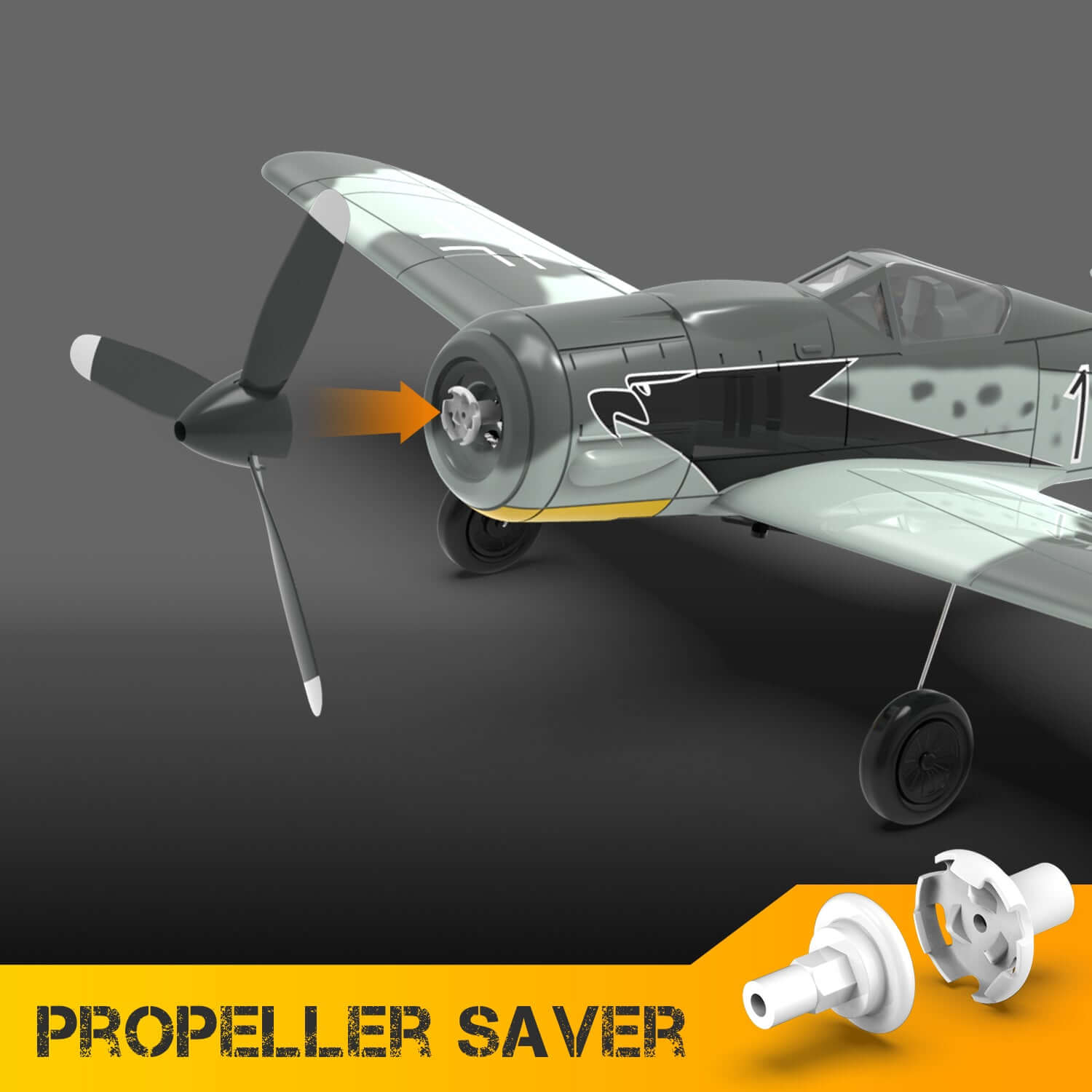 Volantex RC 2.4GHz German Warplane with Gyro Stabilization & One-Key Aerobatics - www.Shopthatapp.com