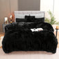 4PCs Plush Duvet Cover Set Luxury Ultra Soft Velvet Duvet - www.Shopthatapp.com