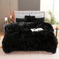 4PCs Plush Duvet Cover Set Luxury Ultra Soft Velvet Duvet - www.Shopthatapp.com