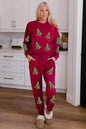 Women's Christmas sweatsuit Sequins Long Sleeve Pants Two-piece Set Fashion Casual Set - www.Shopthatapp.com