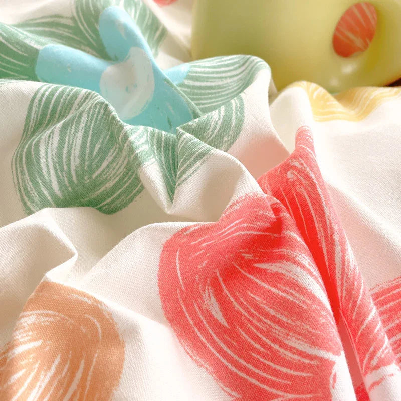 3 Piece Spring Floral Duvet Cover Set For Women Adults Home Bedroom Flowers Bedding Set With 2 Pillowcases Twin Full Queen King Size - www.Shopthatapp.com