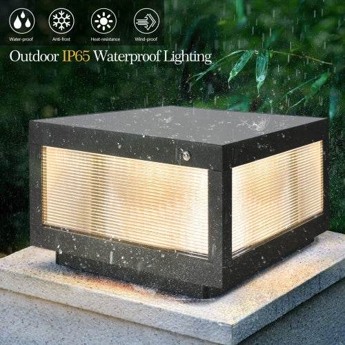Solar Wall Light With Dimmable LEDs Landscape Pathway Light - www.Shopthatapp.com