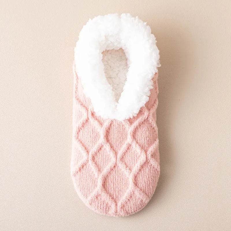 Winter Warm Short Cotton Slipper Socks Unisex Thicken Thermal Plush Home Floor Sock Soft Non-slip Grip Fuzzy Floor Fluffy Socks - www.Shopthatapp.com