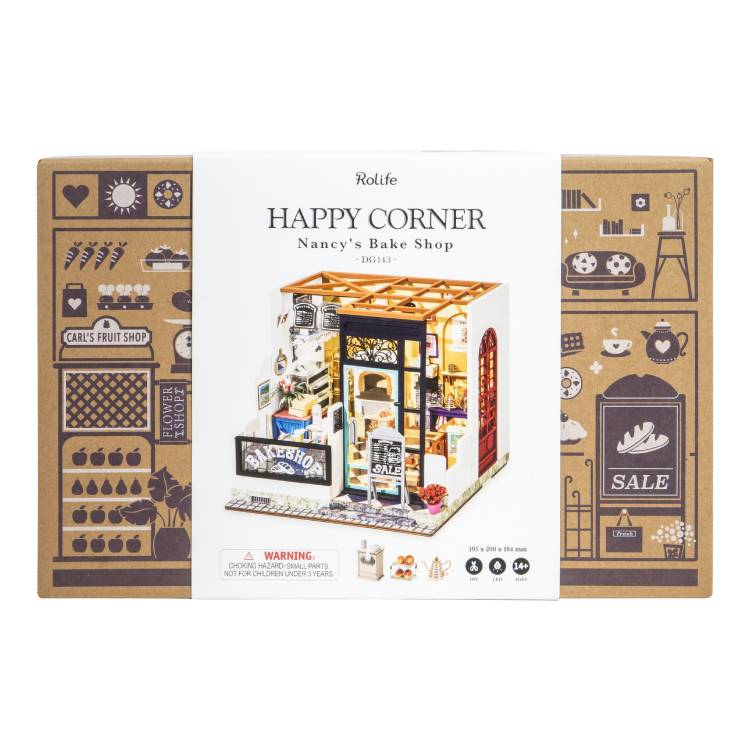 1:24 DIY Mini Dollhouse Kit | Nancy's Bakeshop - www.Shopthatapp.com