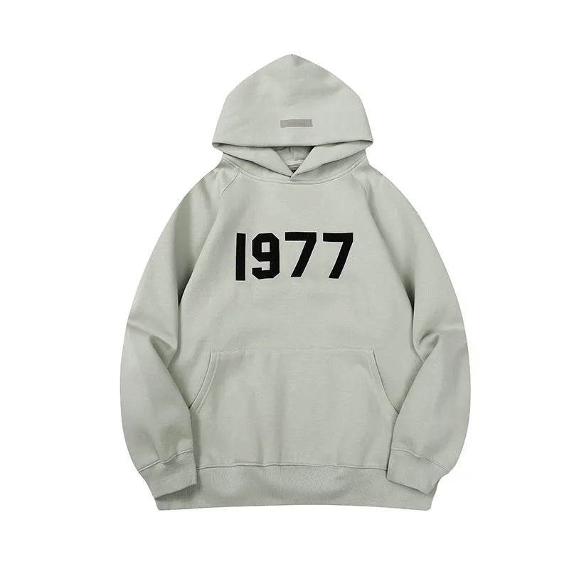 Men's Three-dimensional Alphabet Plus Velvet Hoodie Pullover sweatshirt - www.Shopthatapp.com