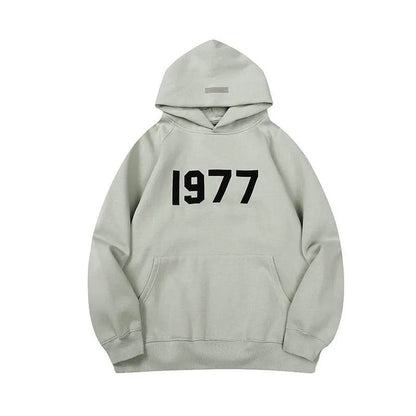 Men's Three-dimensional Alphabet Plus Velvet Hoodie Pullover sweatshirt - www.Shopthatapp.com