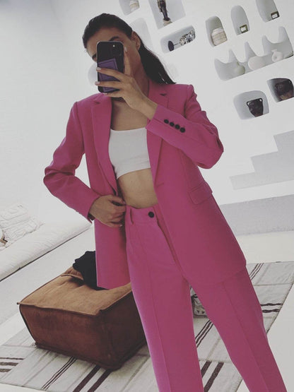Ladies Fashion Blazer Women Pant suit - www.Shopthatapp.com