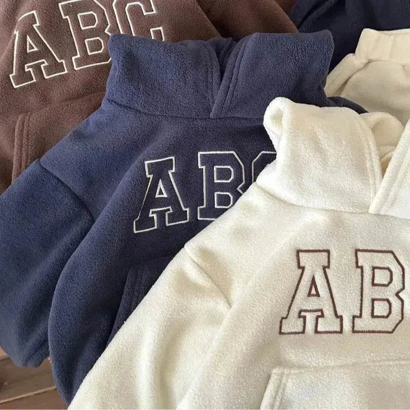 Children  Unisex Sports Brushed Hoody Trousers Suit Unisex Hoodie two piece for kids - www.Shopthatapp.com