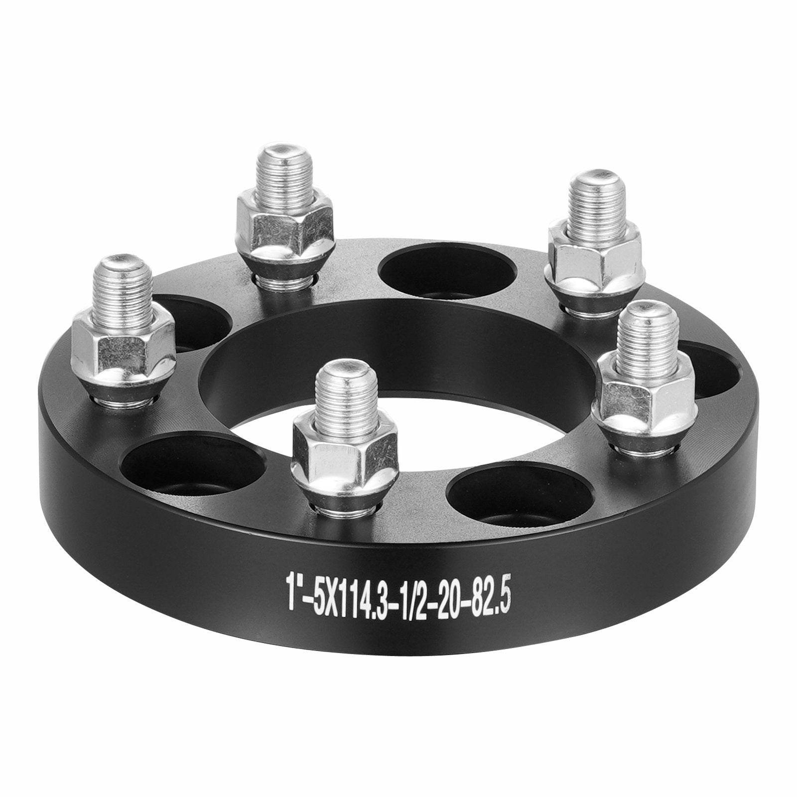 Wheel Spacers Wheel Adapters 5 Lug Forged Spacer 4 PCS Black - www.Shopthatapp.com
