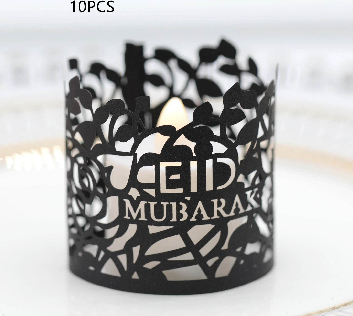 MOQ200 Ramadan Electronic Candle Lampshade Laser Cutout - www.Shopthatapp.com