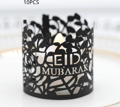 MOQ200 Ramadan Electronic Candle Lampshade Laser Cutout - www.Shopthatapp.com