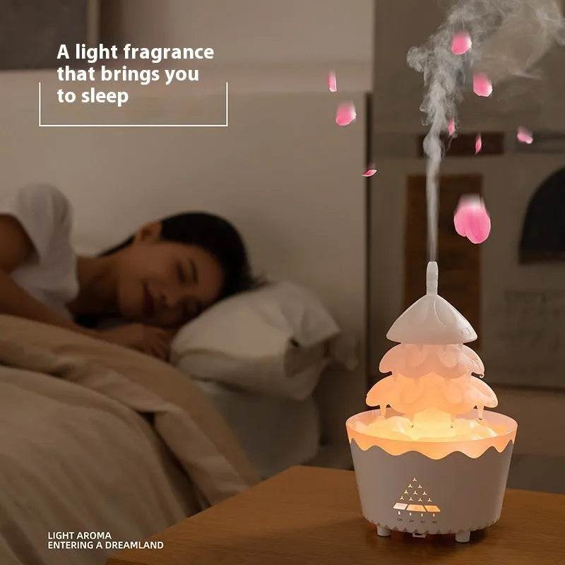 2024 New Design Essential Oil Aroma Diffuser Household Mute Small Remote Control Humidifier Suitable For Home Christmas Gift - www.Shopthatapp.com