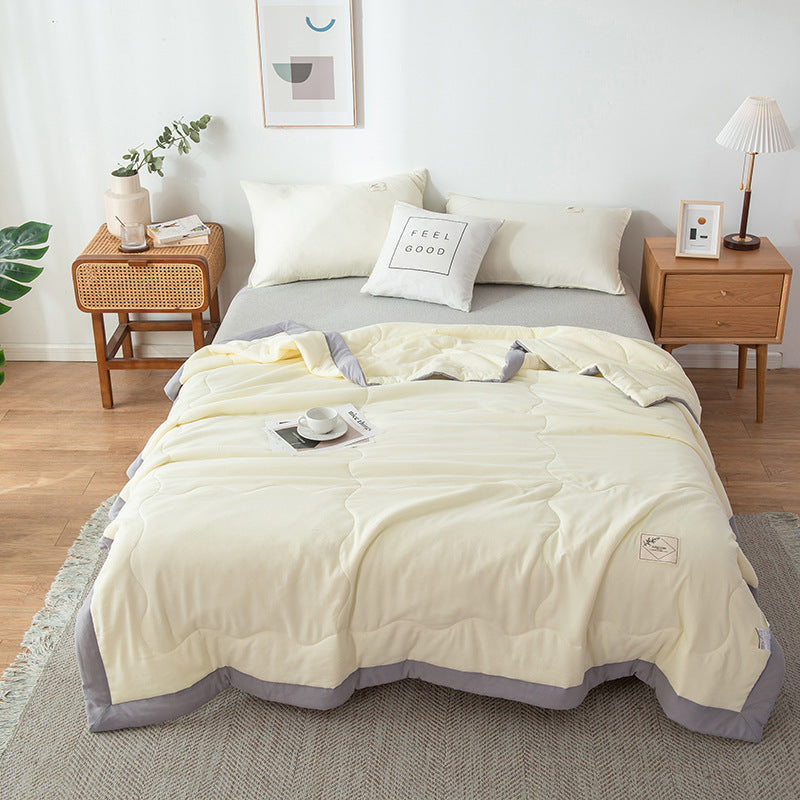 Pure Color Washed Cotton Summer Air Conditioning Duvet - www.Shopthatapp.com